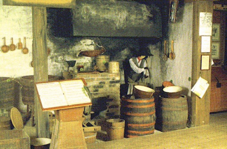 Bild einer Salpeterersiederei im Heimatmuseum Görwihl